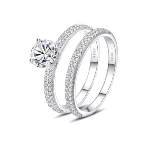 Diamond Engagement Ring 2 Piece Set​​​​ - Picture 3 of 6